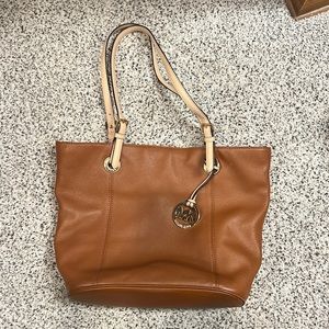 Michael Kors Brown Leather Shoulder Purse